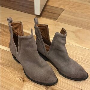 Jeffery Campbell Suede Ankle Boots - Taupe